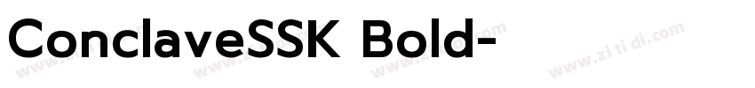 ConclaveSSK Bold字体转换